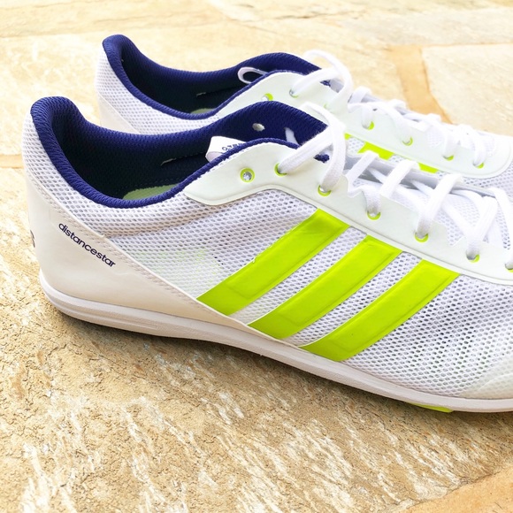 Adidas Distancestar White‎ Track Running Shoes 12 - Picture 3 of 8